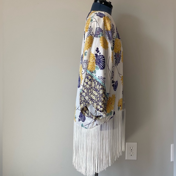 Zara Floral Cardigan with Fringe - Picture 4 of 4